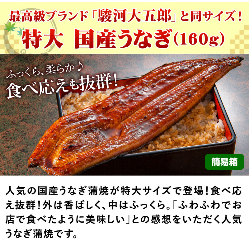 特大国産うなぎ蒲焼き