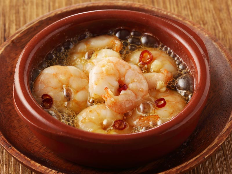 海老のアヒージョ