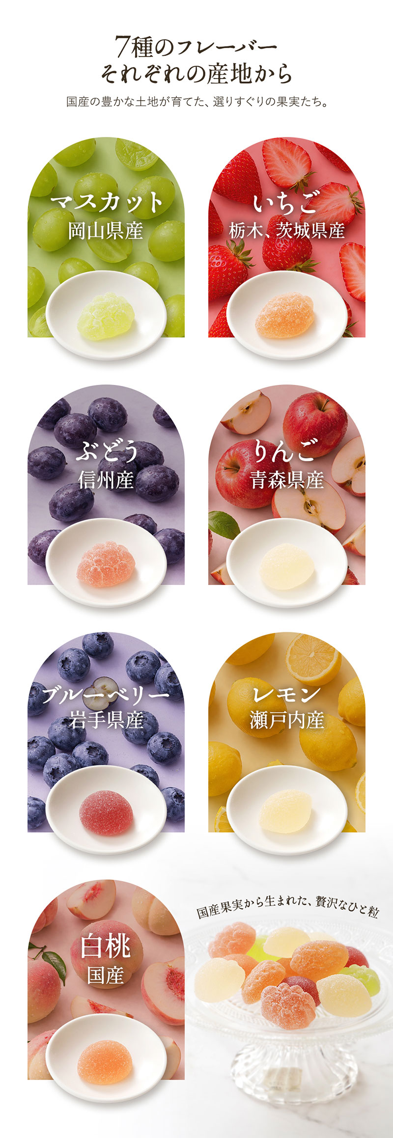 7種のフレーバー