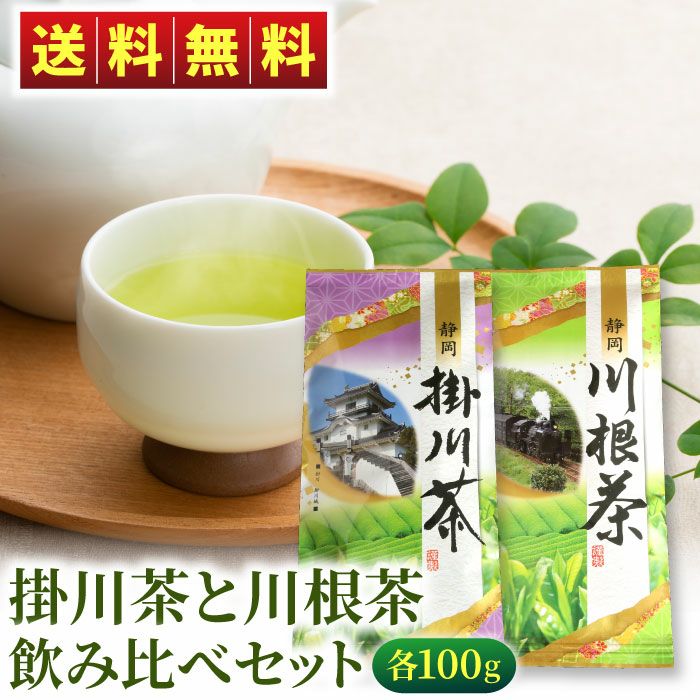 掛川茶と川根茶200g (各100g) 飲み比べセット | 大五グルメ