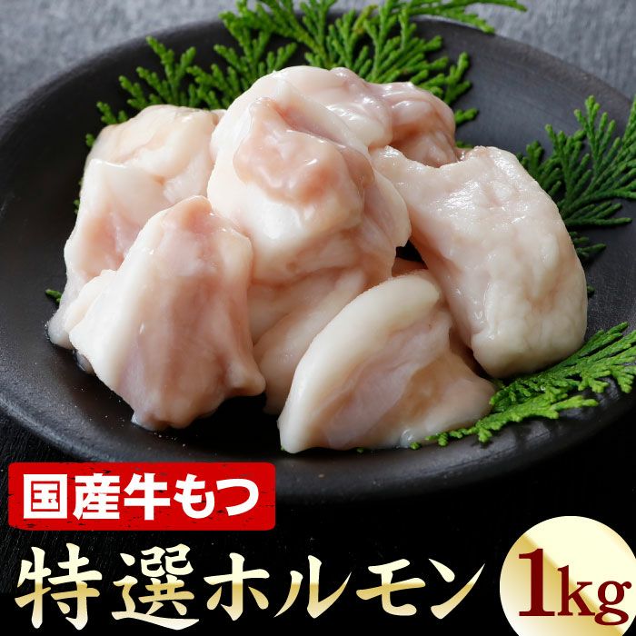 厳選国産牛 特選ホルモン（牛もつ） 1キロセット│牛モツのお取り寄せ